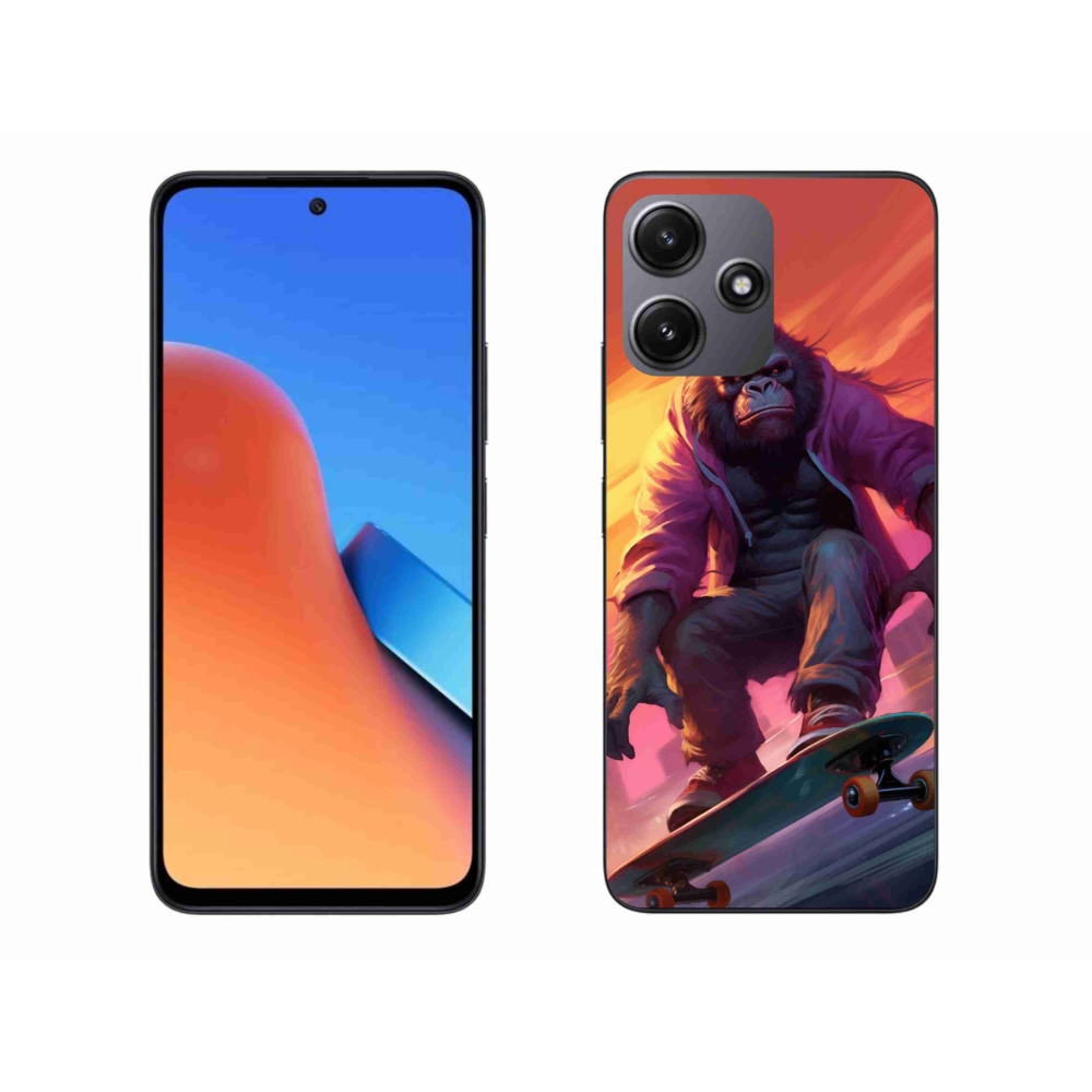 Gelový kryt mmCase na Xiaomi Redmi 12 5G - gorila na skateboardu