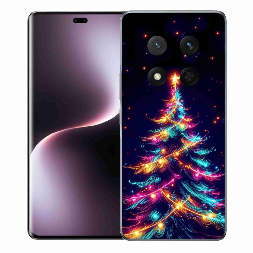Gelový kryt mmCase na Honor Magic 7 Lite 5G - neonový vánoční stromek
