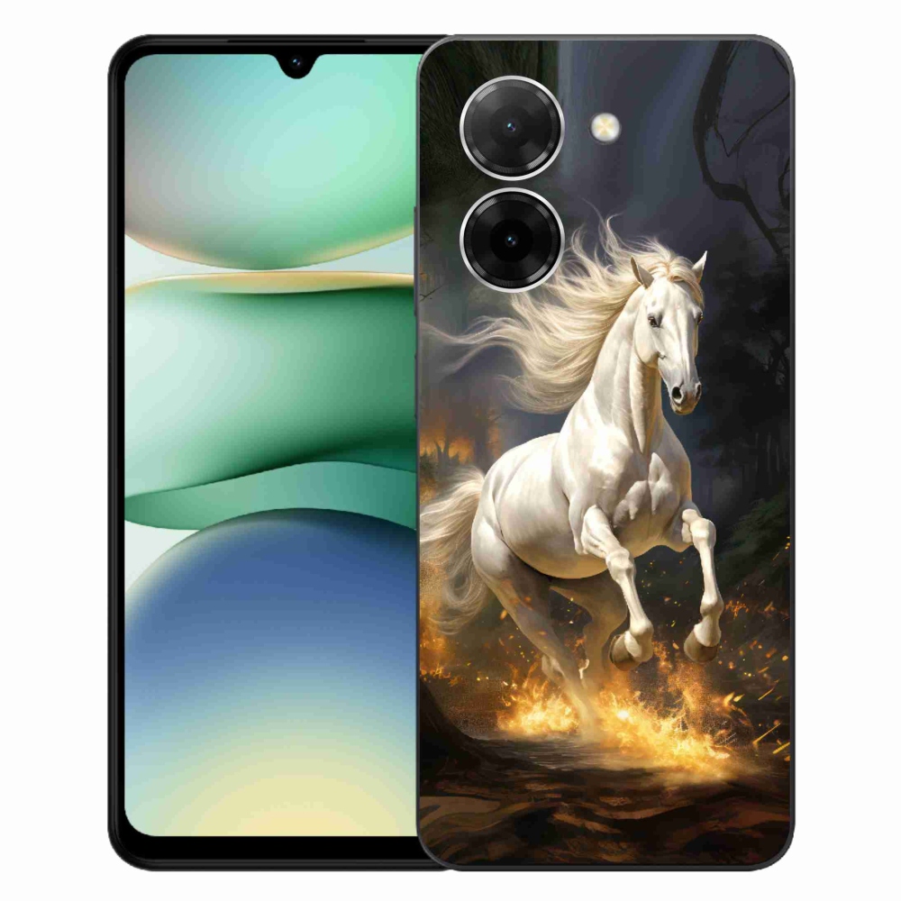 Gelový kryt mmCase na Xiaomi Redmi A5 (171.7x77.8x8.3mm) - bílý kůň 2