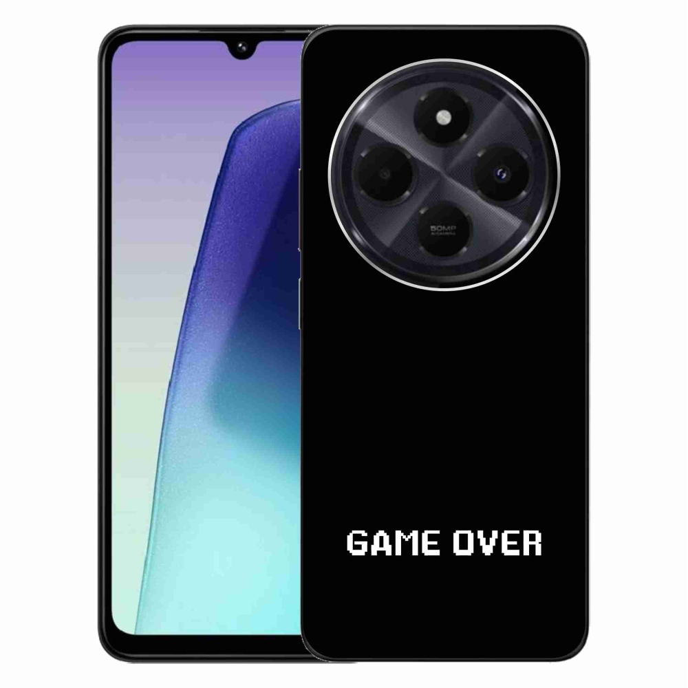 Gelový kryt mmCase na Xiaomi Redmi 14C/Poco C75 - game over černé pozadí