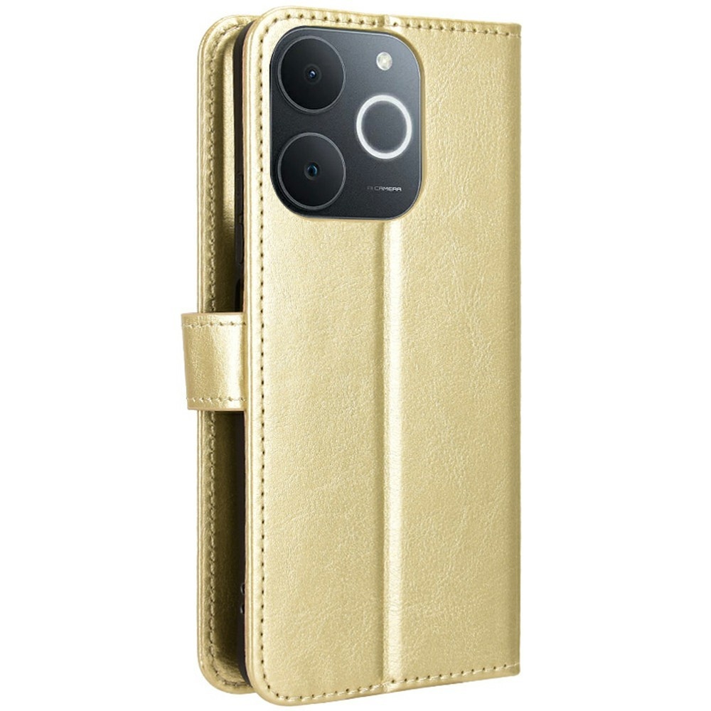 Crazy knížkové pouzdro na Realme Note 70T - zlaté
