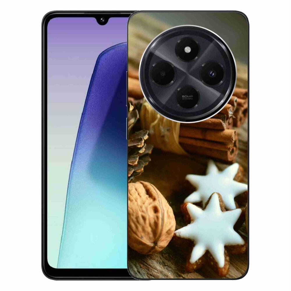 Gelový kryt mmCase na Xiaomi Redmi 14C/Poco C75 - skořice a perníčky