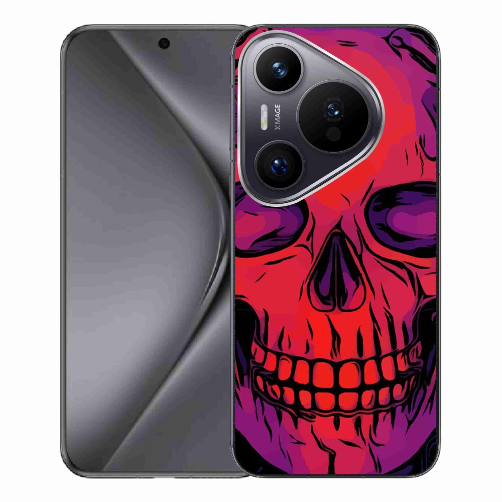 Gelový obal mmCase na Huawei Pura 70 Pro - lebka