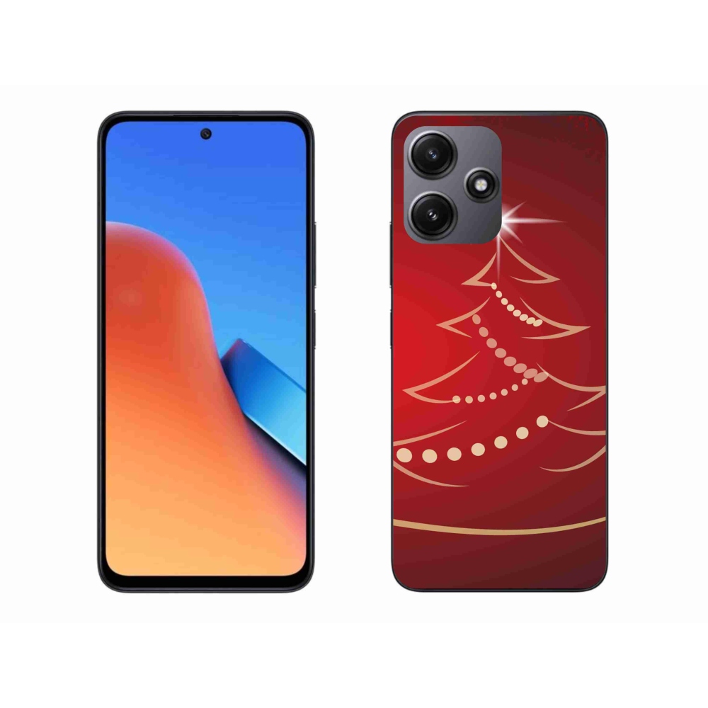 Gelový kryt mmCase na Xiaomi Redmi 12 5G - kreslený vánoční stromek
