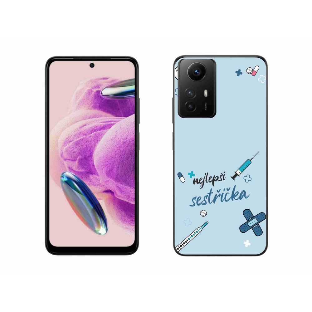 Gelový kryt mmCase na Xiaomi Redmi Note 12S - nejlepší sestřička modré pozadí