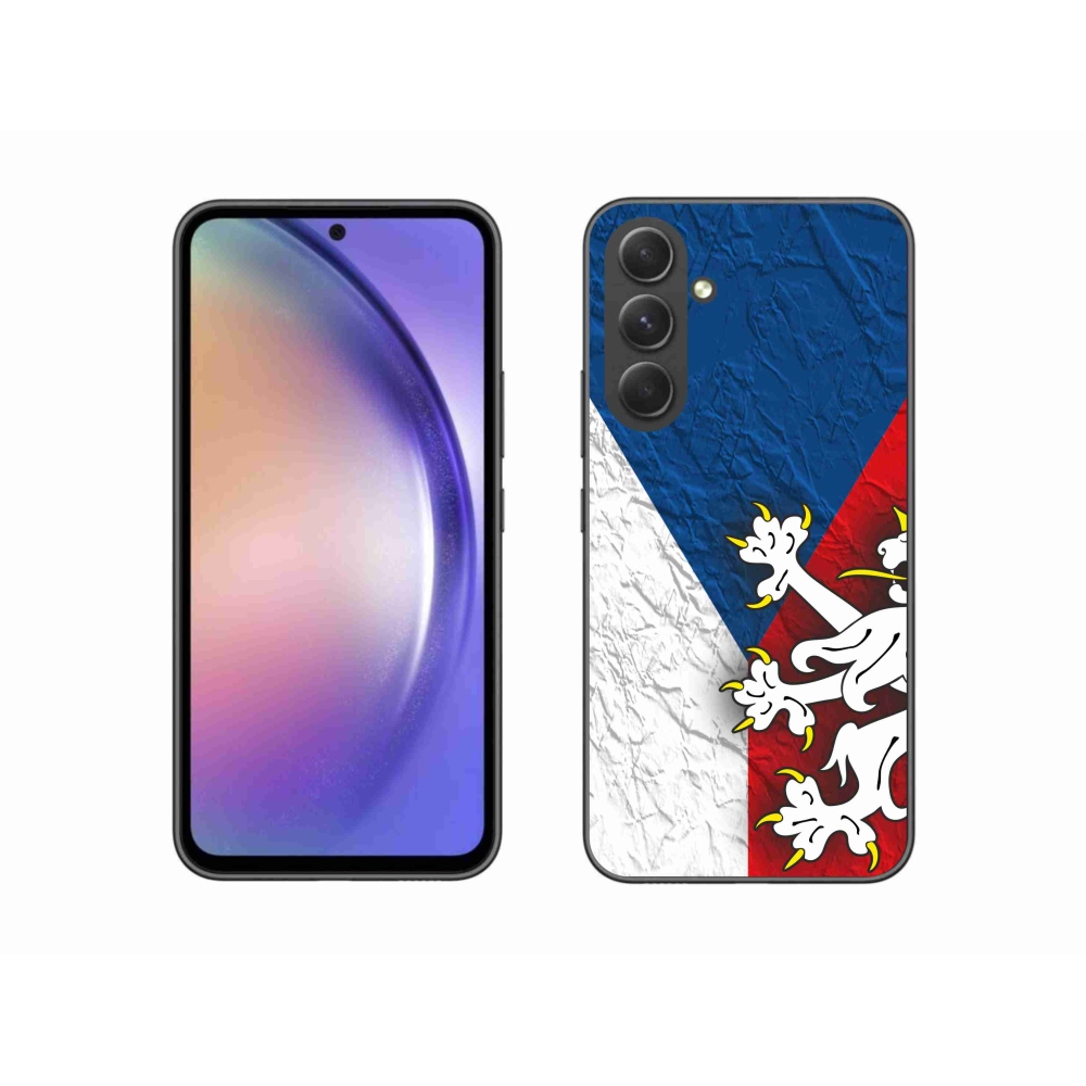 Gelový kryt mmCase na Samsung Galaxy A54 5G - česká vlajka 1