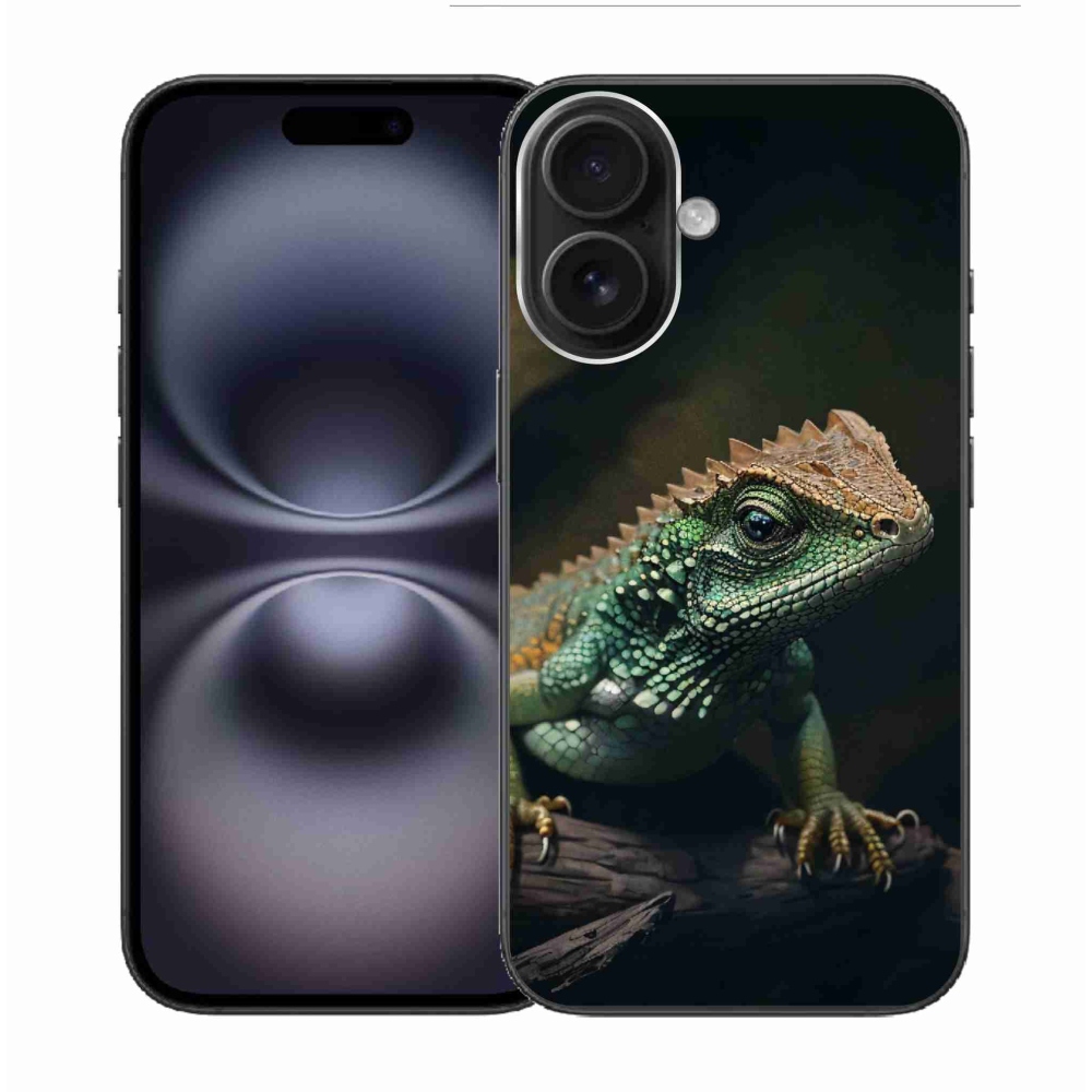 Gelový kryt mmCase na iPhone 16 - ještěr
