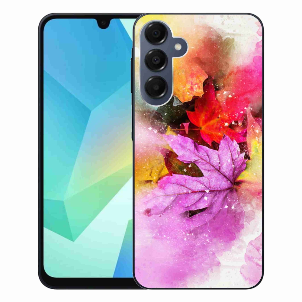 Gelový kryt mmCase na Samsung Galaxy A16 4G/5G - barevné listy