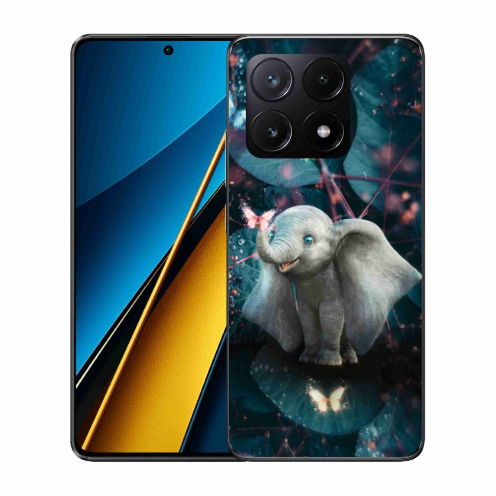 Gelový kryt mmCase na Xiaomi Poco X6 Pro 5G - roztomilý slon