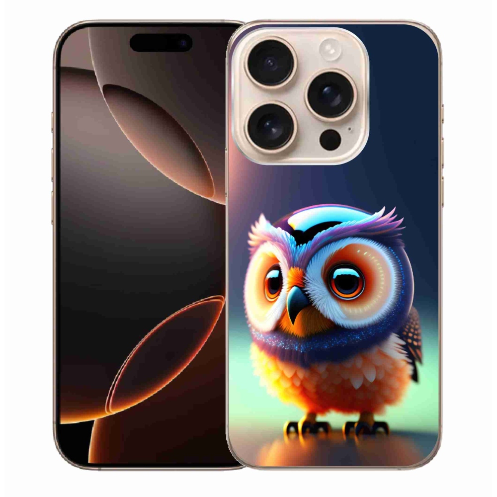Gelový kryt mmCase na iPhone 16 Pro Max - sovička