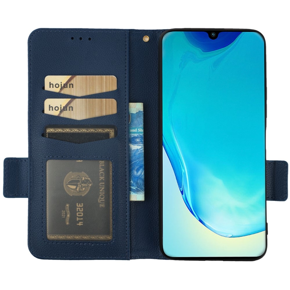 Wallet knížkové pouzdro na Vivo X80 Lite - tmavěmodré