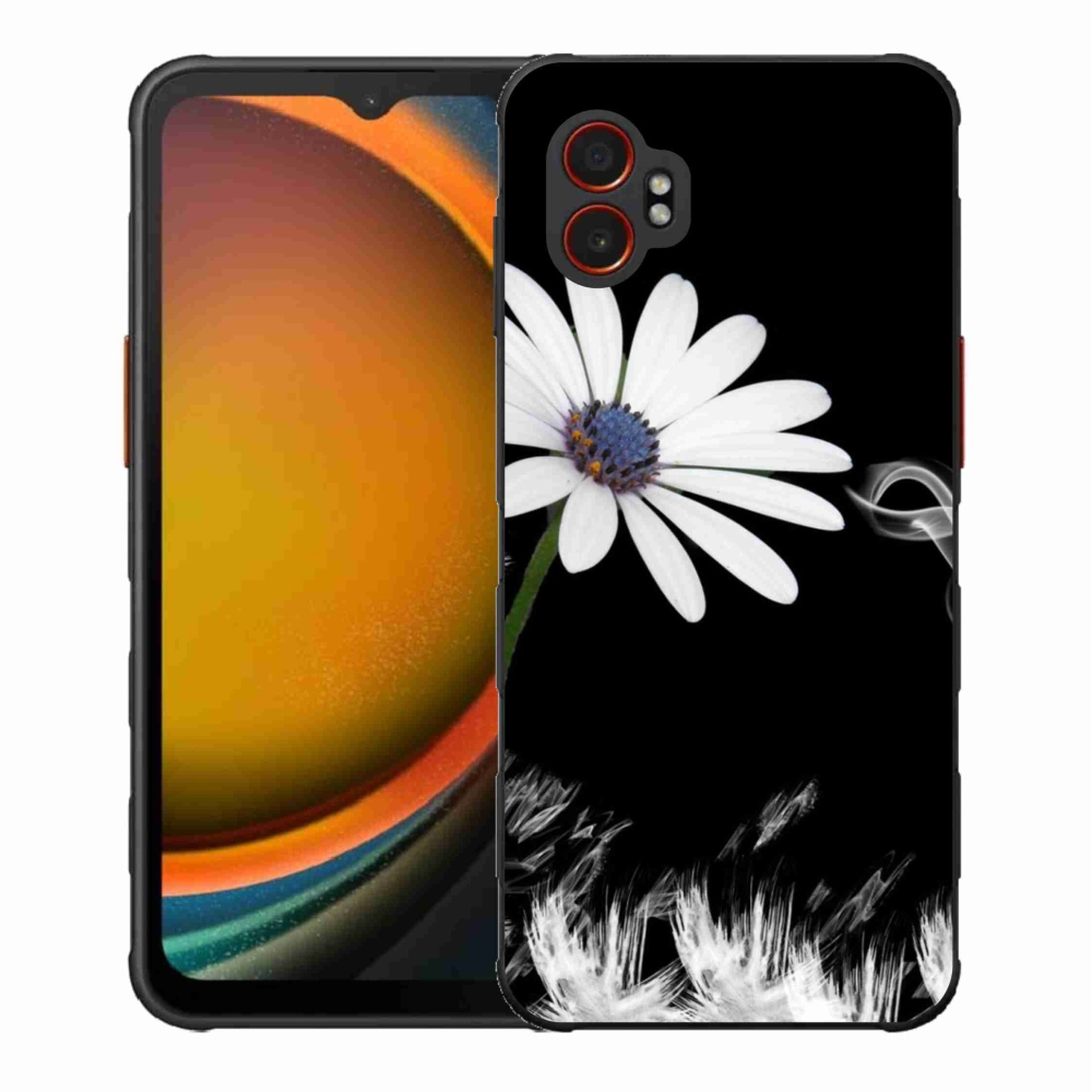 Gelový kryt mmCase na Samsung Galaxy Xcover 7 Pro - bílá květina