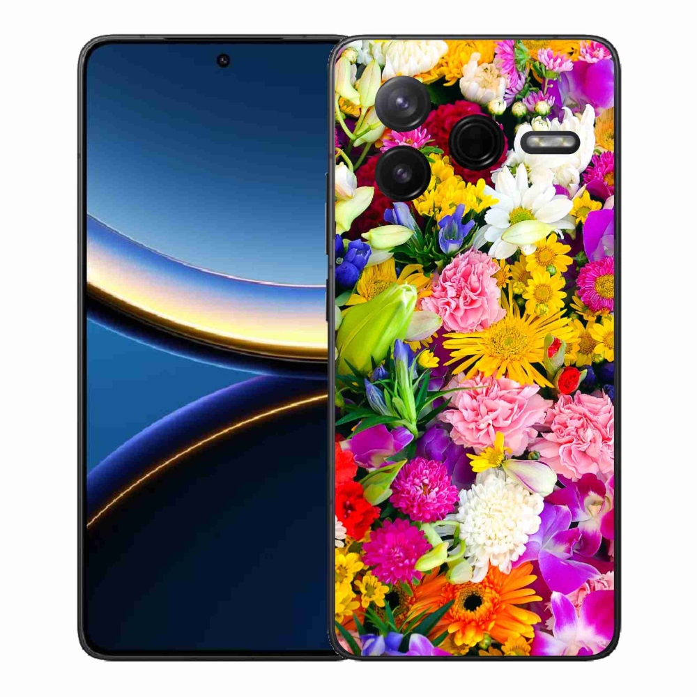 Gelový kryt mmCase na Xiaomi Poco F7 Pro - květiny 12