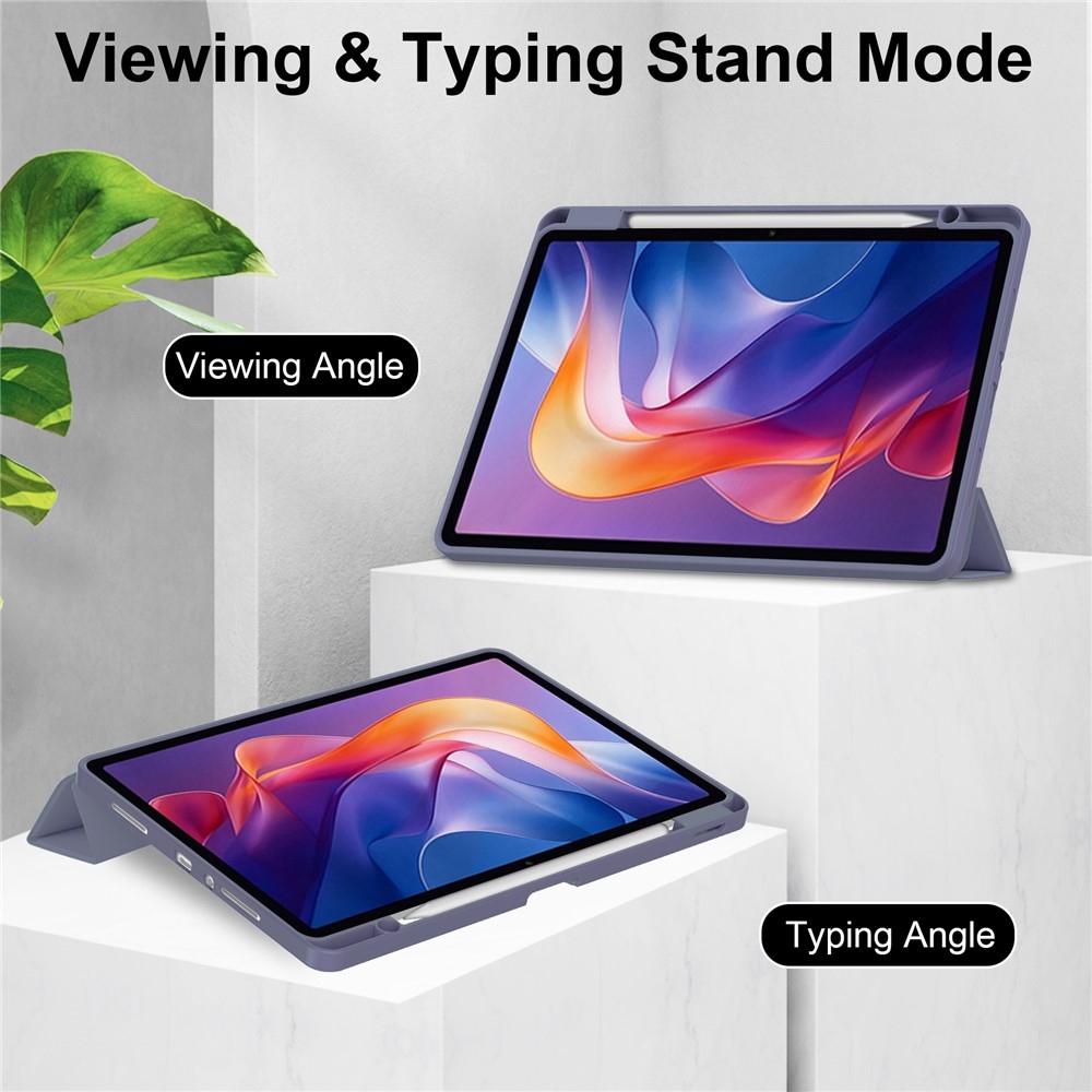 Case chytré zavírací pouzdro na tablet Xiaomi Redmi Pad 2 - fialové