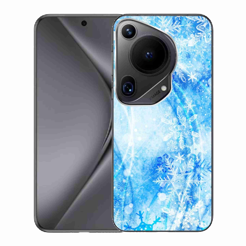 Gelový kryt mmCase na Huawei Pura 70 Ultra - sněhové vločky