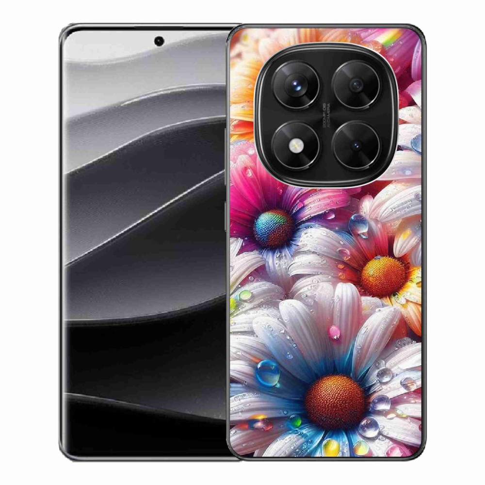 Gelový kryt mmCase na Xiaomi Redmi Note 14 Pro 5G/Poco X7 5G - barevné kopretiny