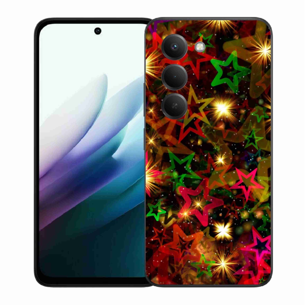 Gelový kryt mmCase na Xiaomi Redmi 15 4G/5G (171mm) - barevné hvězdičky