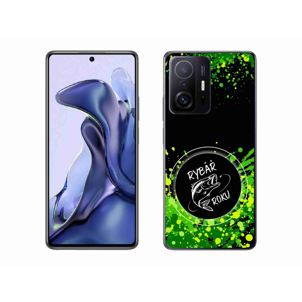 Gelový kryt mmCase na Xiaomi 11T Pro - rybář roku černé pozadí
