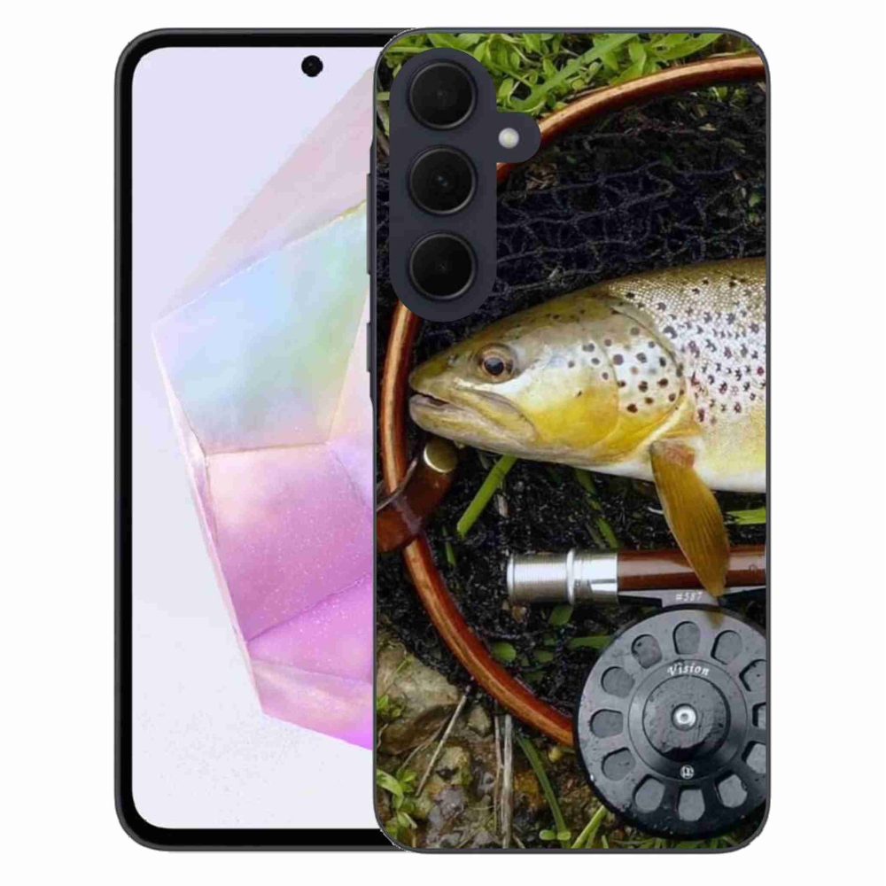 Gelový obal mmCase na Samsung Galaxy A35 5G - pstruh 2