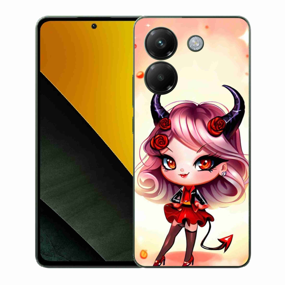 Gelový kryt mmCase na Xiaomi Poco M7 Pro 5G - kreslená čertice