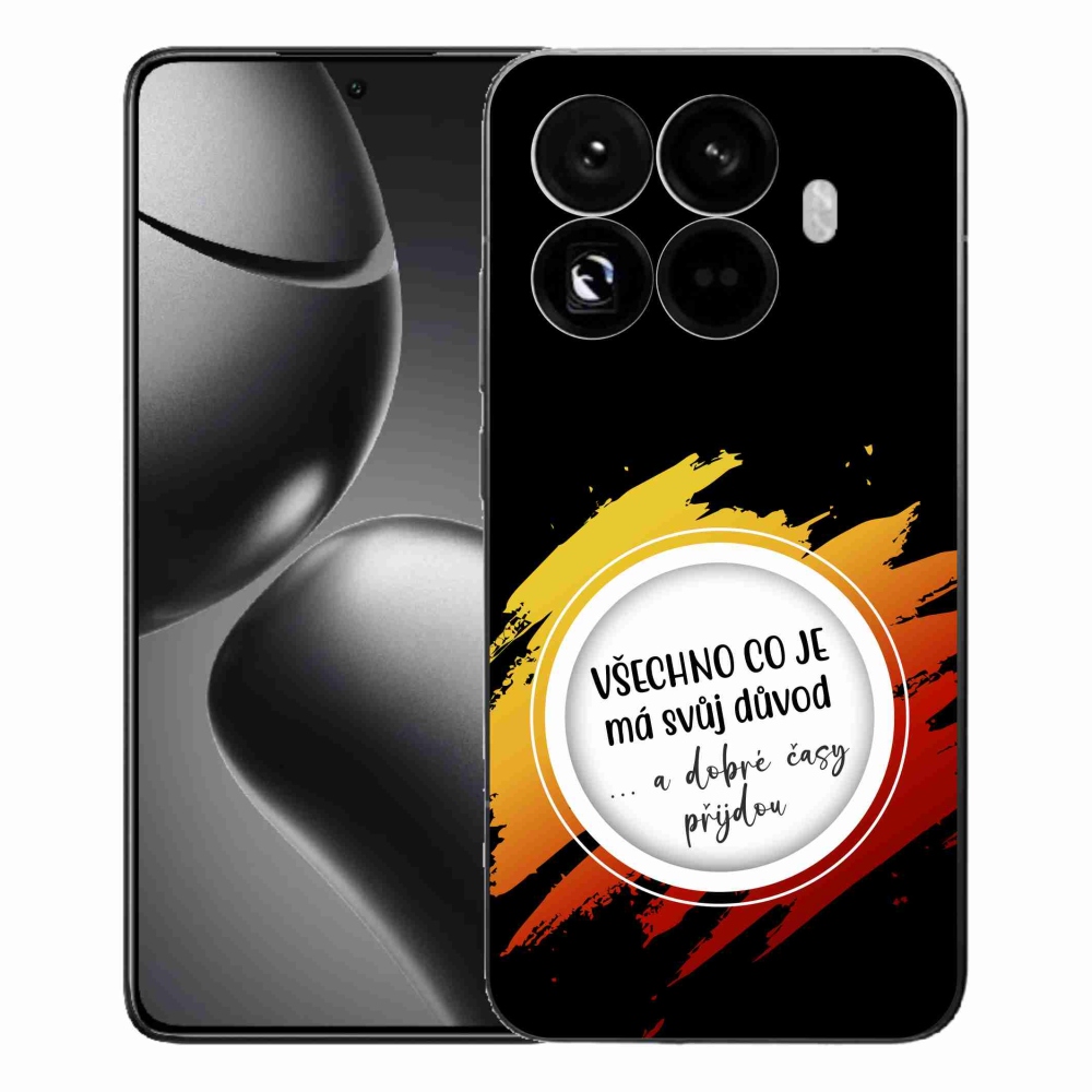 Gelový kryt mmCase na Xiaomi 15T Pro - citát 3 černé pozadí