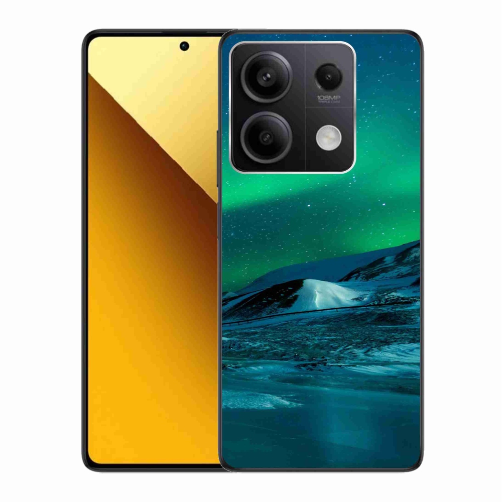 Gelový kryt mmCase na Xiaomi Redmi Note 13 5G - polární záře