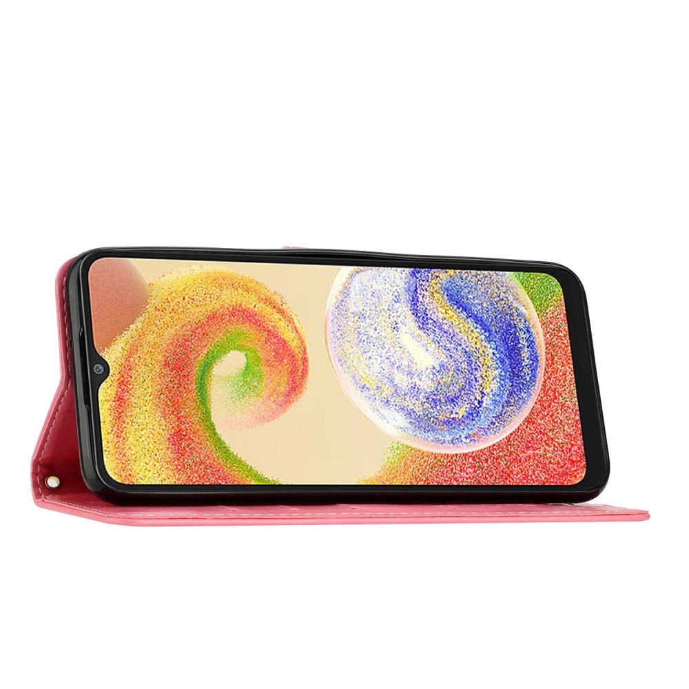 Flowers knížkové pouzdro na Samsung Galaxy A06 4G - růžové