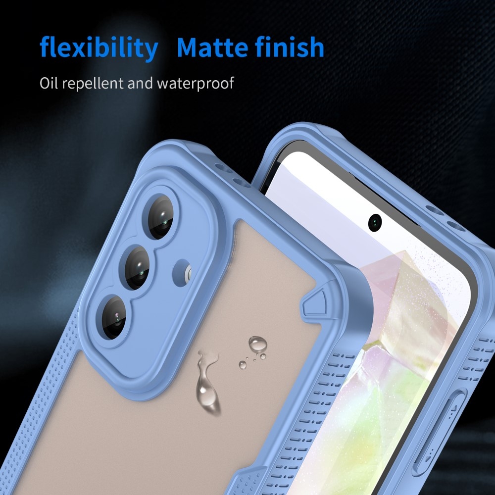 Frosted odolný kryt na Samsung Galaxy A56 5G - modrý