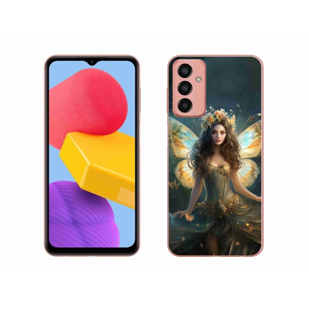 Gelový kryt mmCase na Samsung Galaxy M13 - motýlí žena