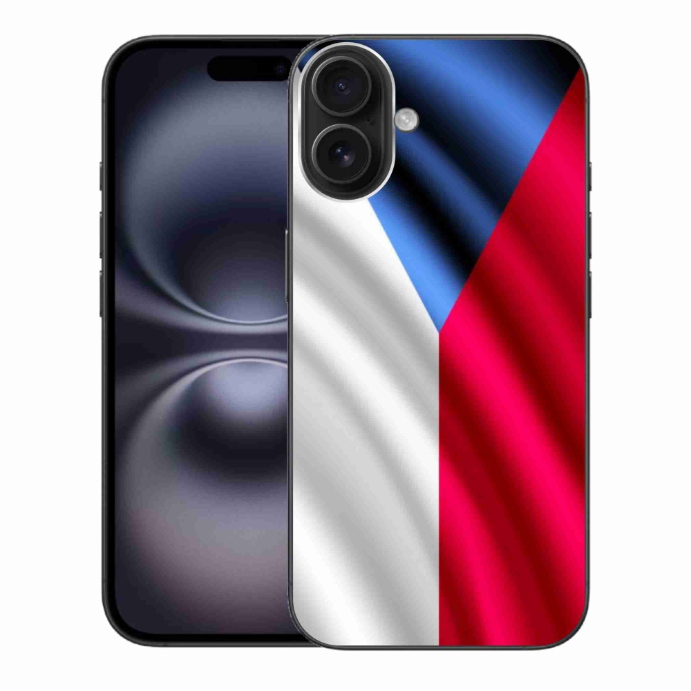Gelový kryt mmCase na iPhone 16 Plus - česká vlajka