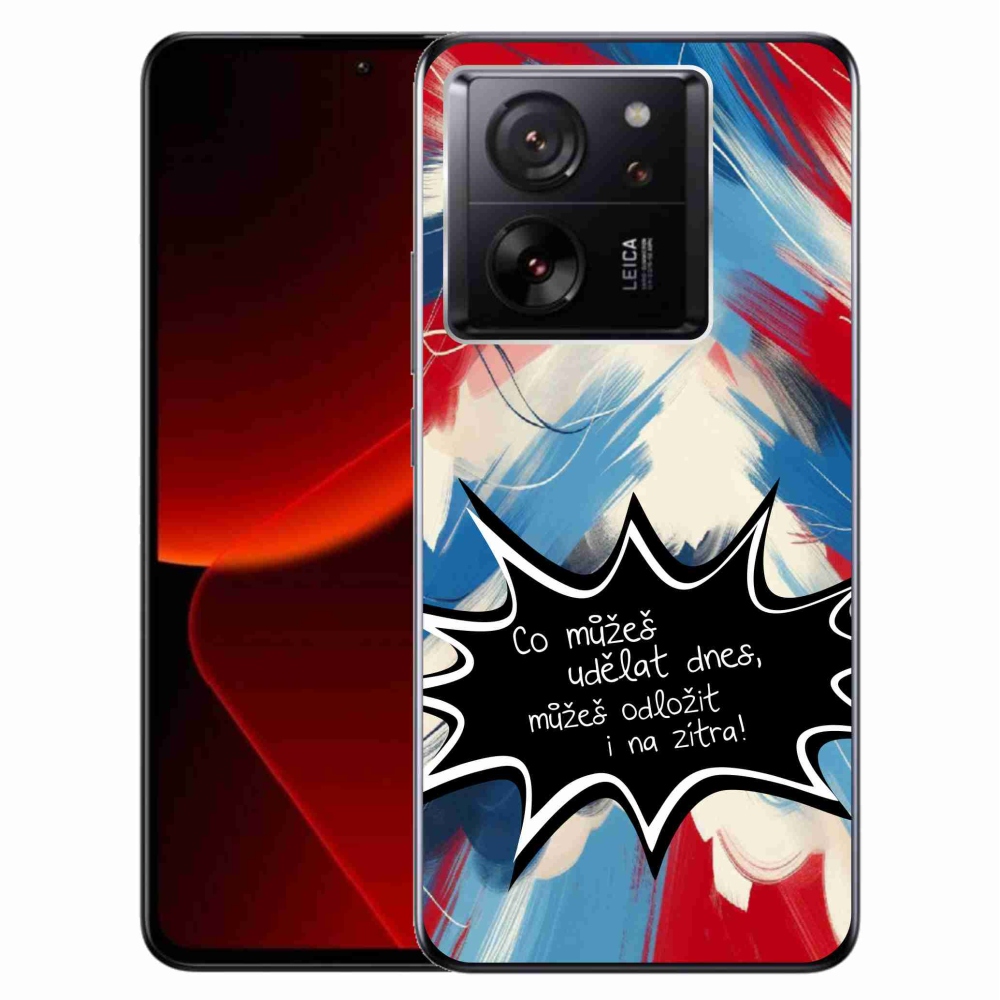 Gelový kryt mmCase na Xiaomi 13T/13T Pro - vtipný text 9 černé pozadí