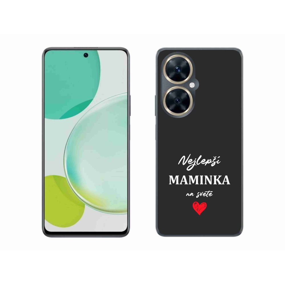 Gelový kryt mmCase na Huawei Nova 11i - nejlepší maminka 1 černé pozadí