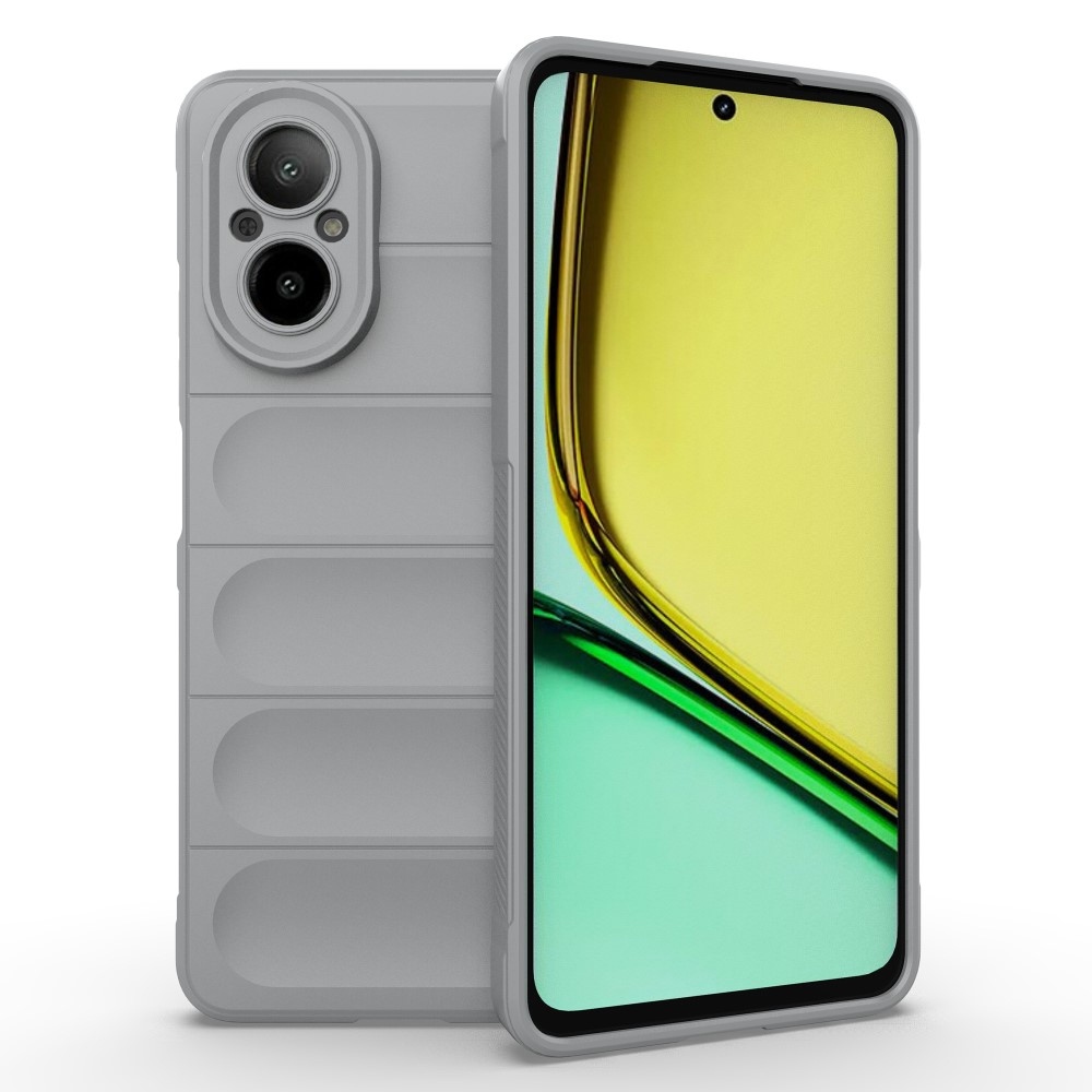 Rugg odolný gelový kryt na mobil Realme C67 - světlešedý