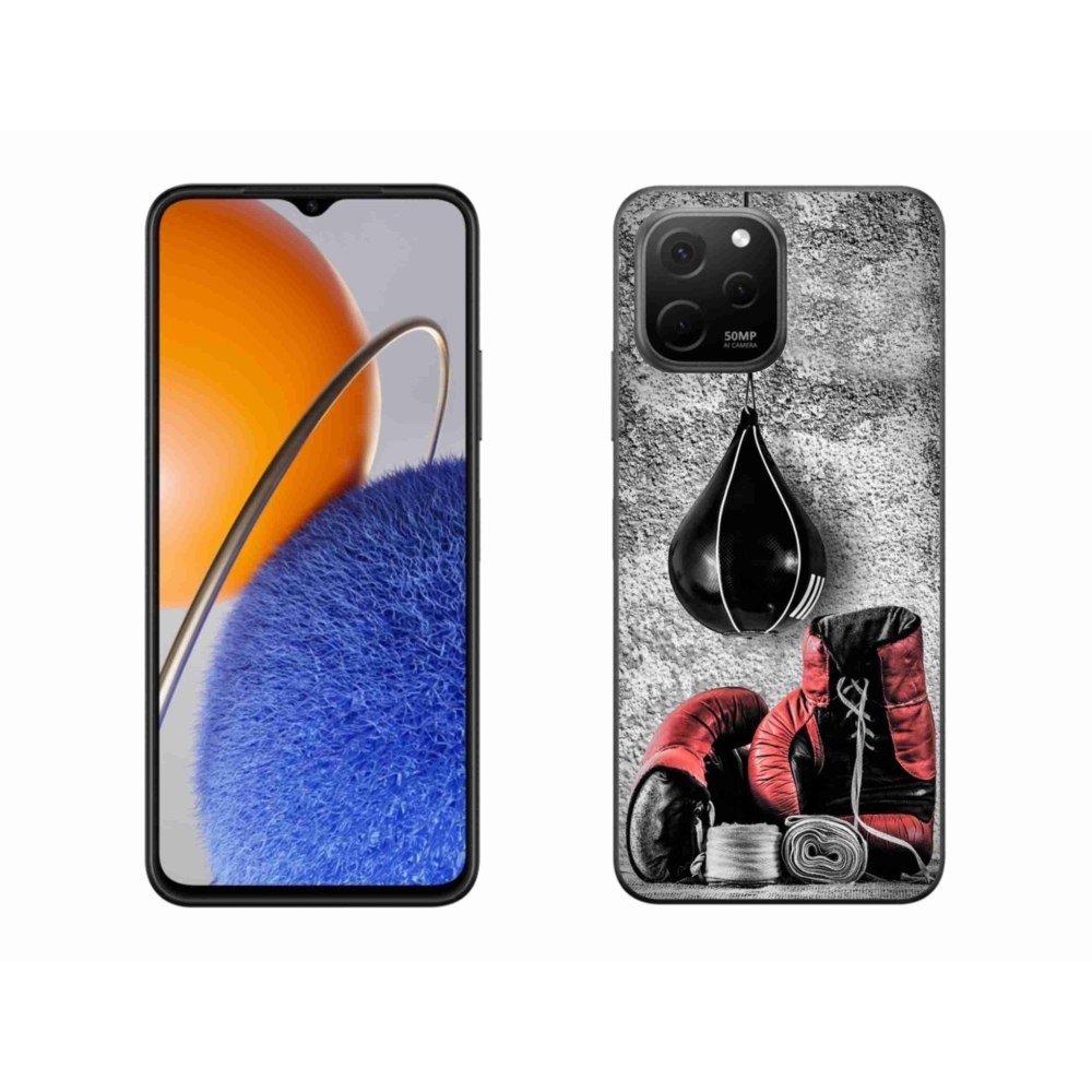 Gelový kryt mmCase na Huawei Nova Y61 - boxovací pytel a rukavice