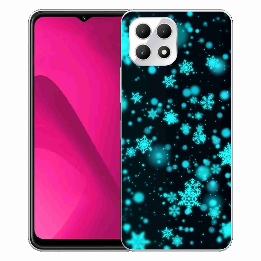 Gelový kryt mmCase na T-Mobile T Phone 2 - sněhové vločky 1