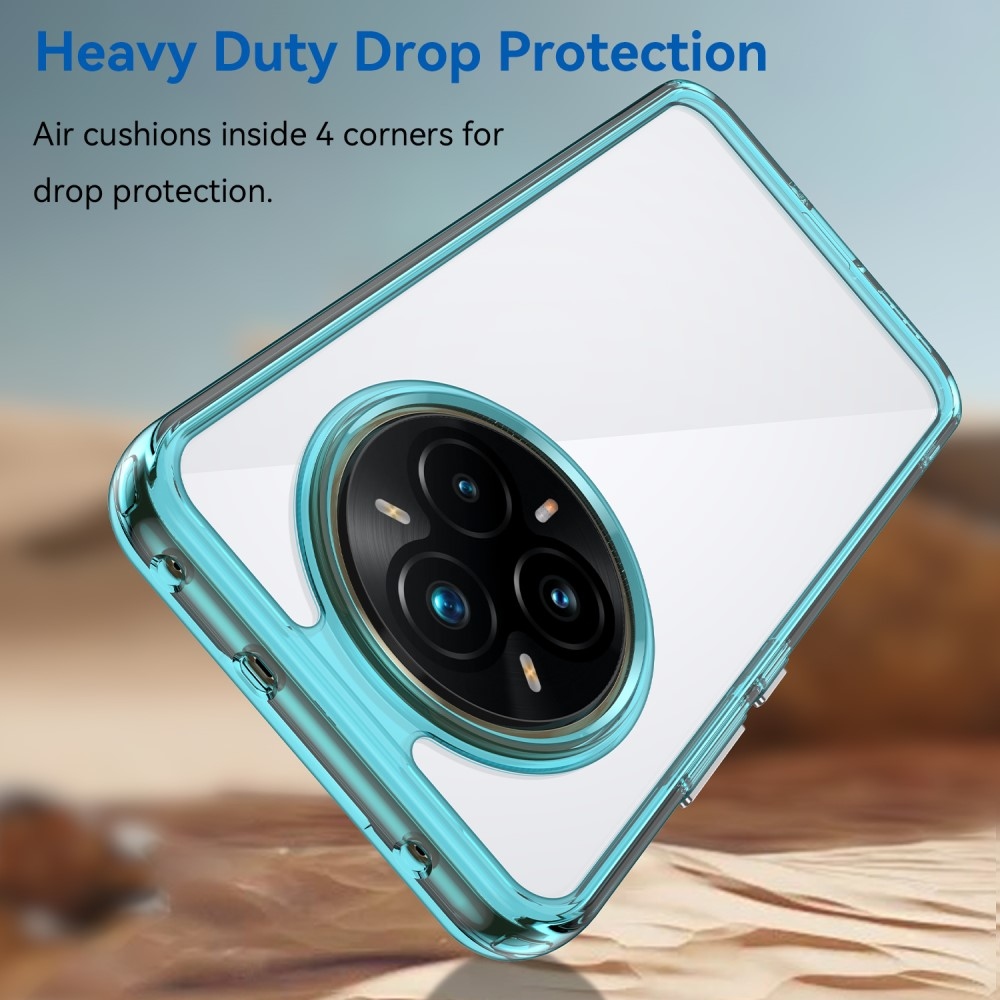 Gelový obal s pevnými zády na Realme 14 Pro+ 5G - světlemodrý