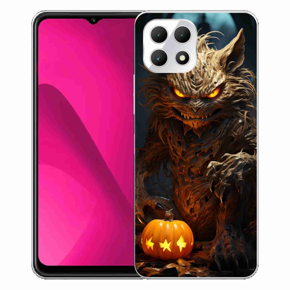 Gelový kryt mmCase na T-Mobile T Phone 2 - halloweenská příšera