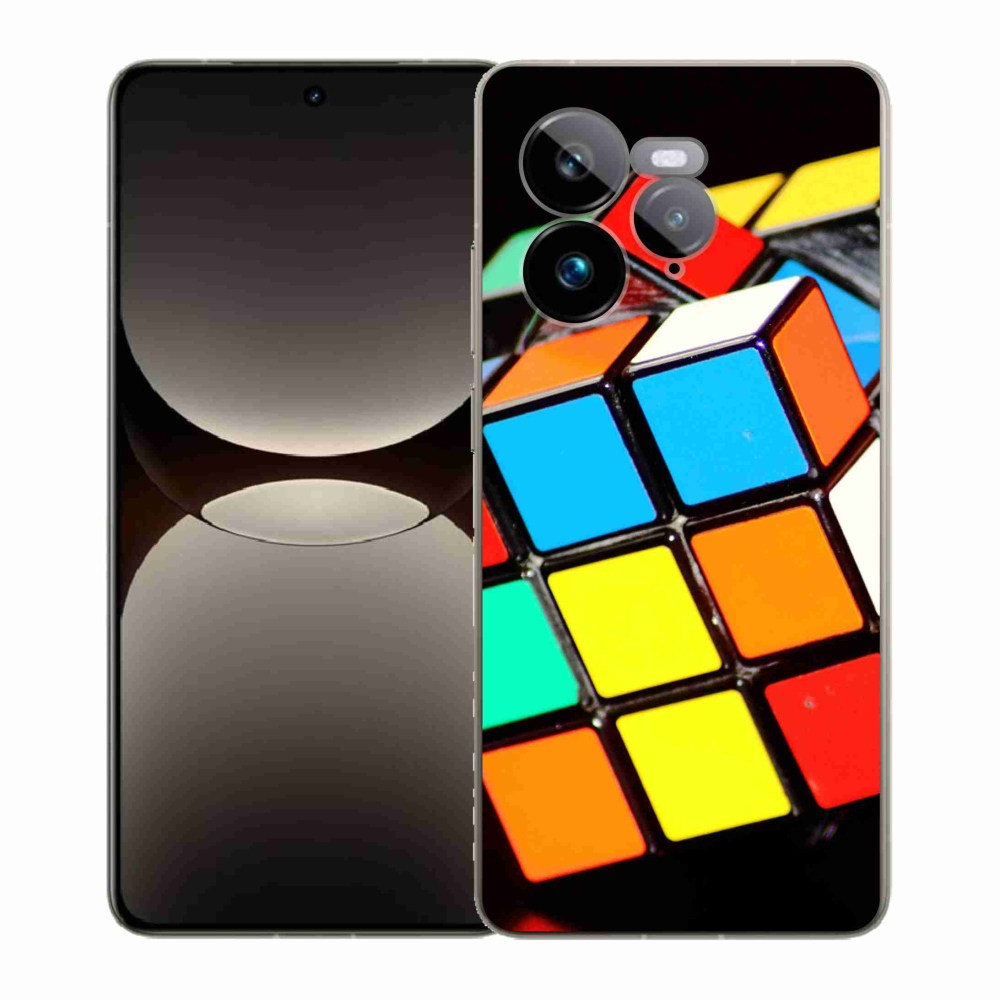 Gelový kryt mmCase na Realme GT 7 Pro 5G - rubikova kostka