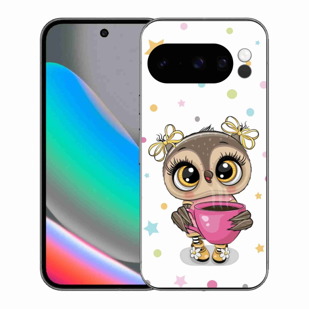 Gelový kryt mmCase na Google Pixel 10 Pro - kreslená sovička
