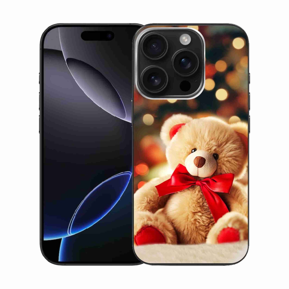 Gelový kryt mmCase na iPhone 16 Pro - plyšový medvídek