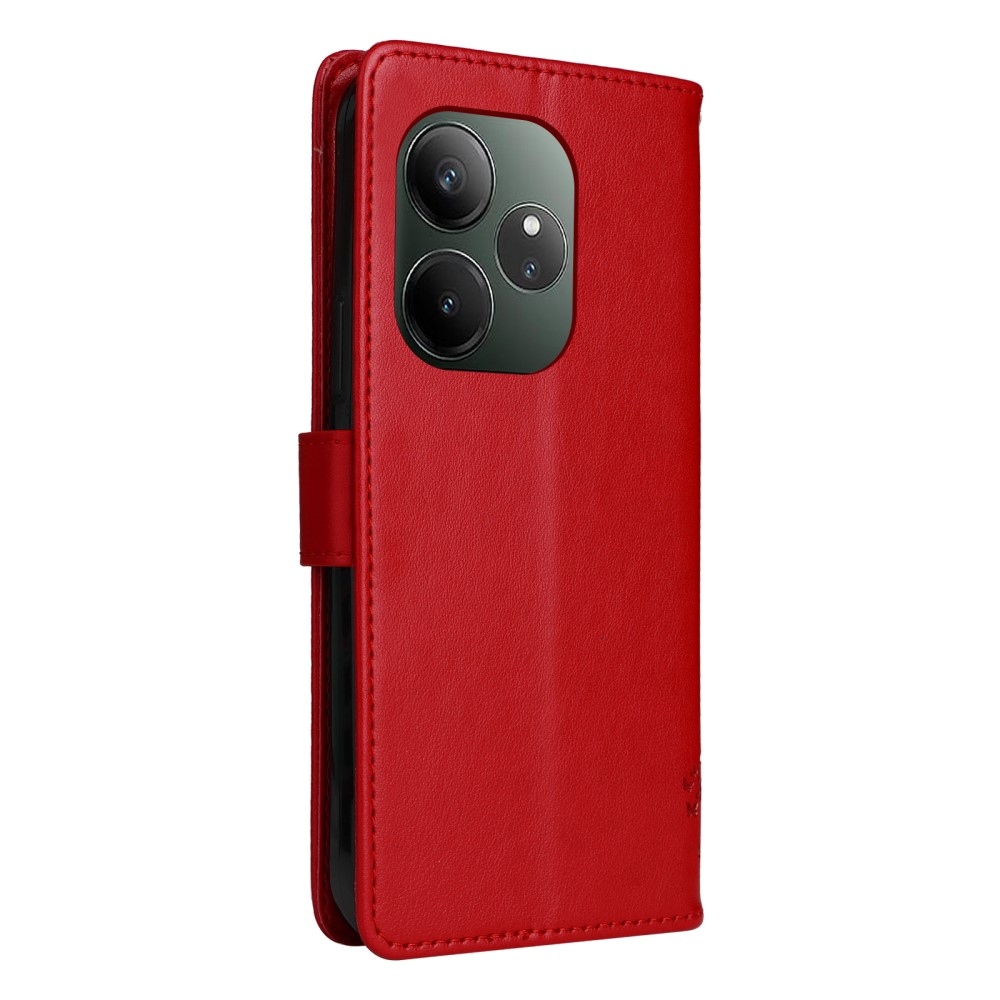 Tree knížkové pouzdro na Realme GT 6 5G/GT 6T 5G - červené