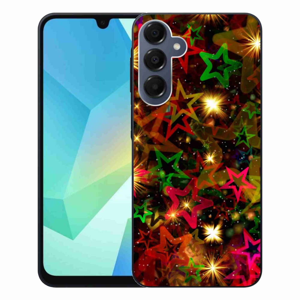 Gelový kryt mmCase na Samsung Galaxy A16 4G/5G - barevné hvězdičky