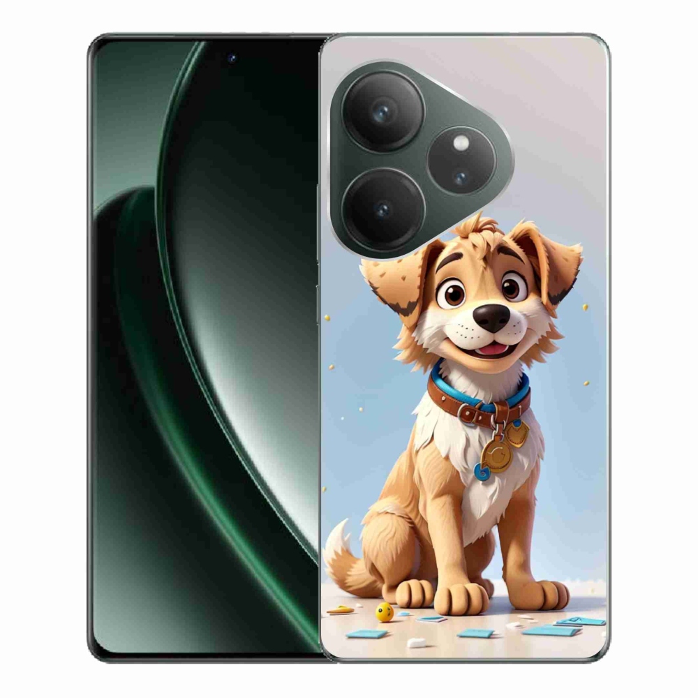 Gelový kryt mmCase na Realme GT 6 5G/GT 6T 5G - kreslené štěně