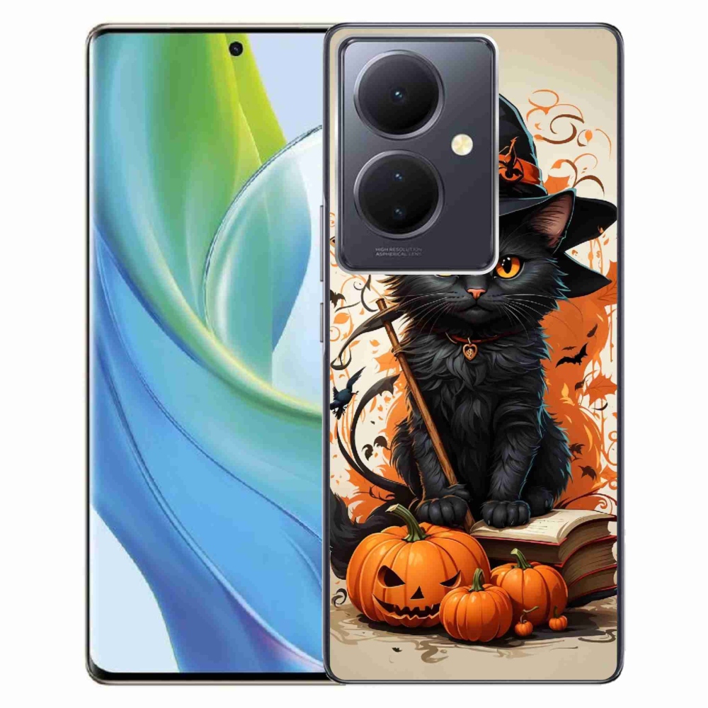 Gelový kryt mmCase na Vivo V29 Lite 5G - kocour čaroděj