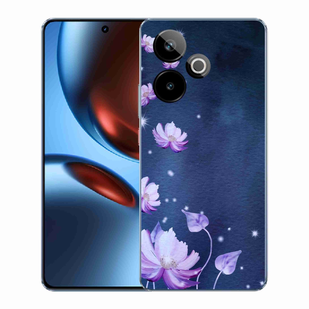 Gelový kryt mmCase na Realme GT 7 5G/GT 7T 5G - padající květy