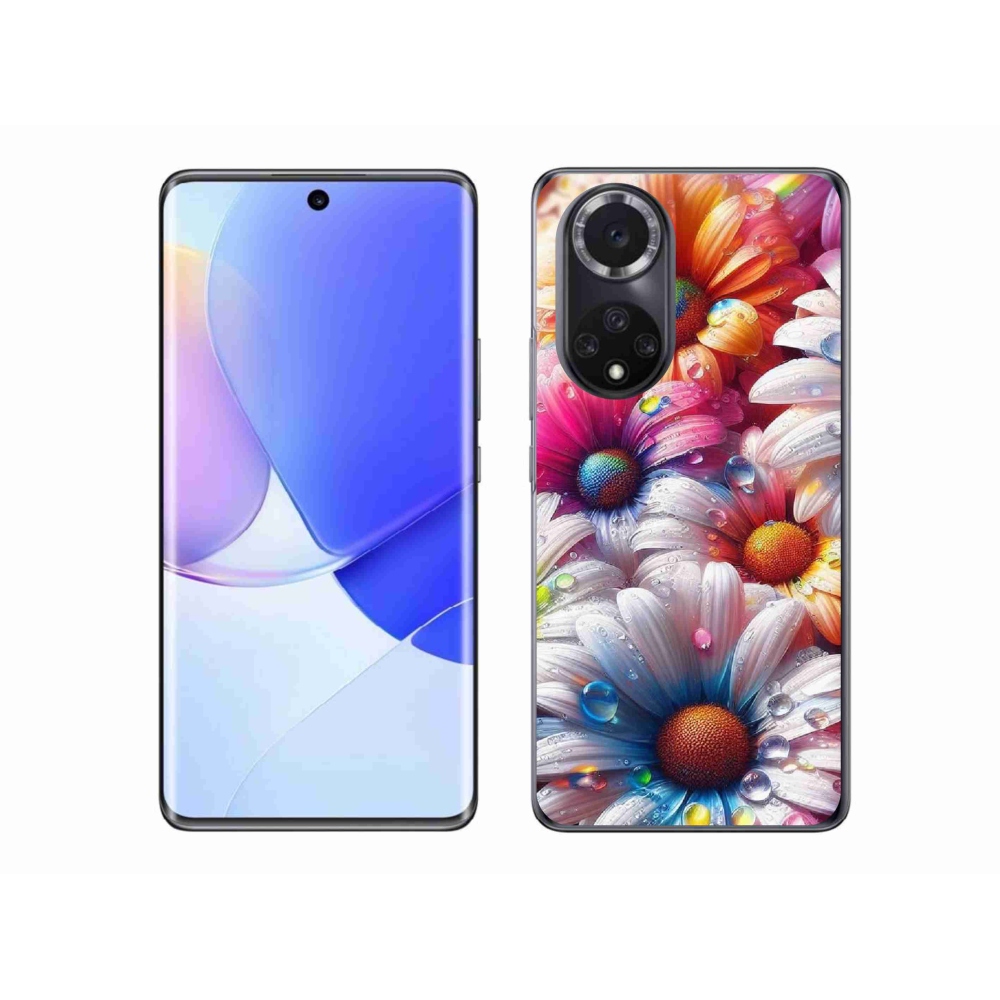Gelový kryt mmCase na Huawei Nova 9 - barevné kopretiny