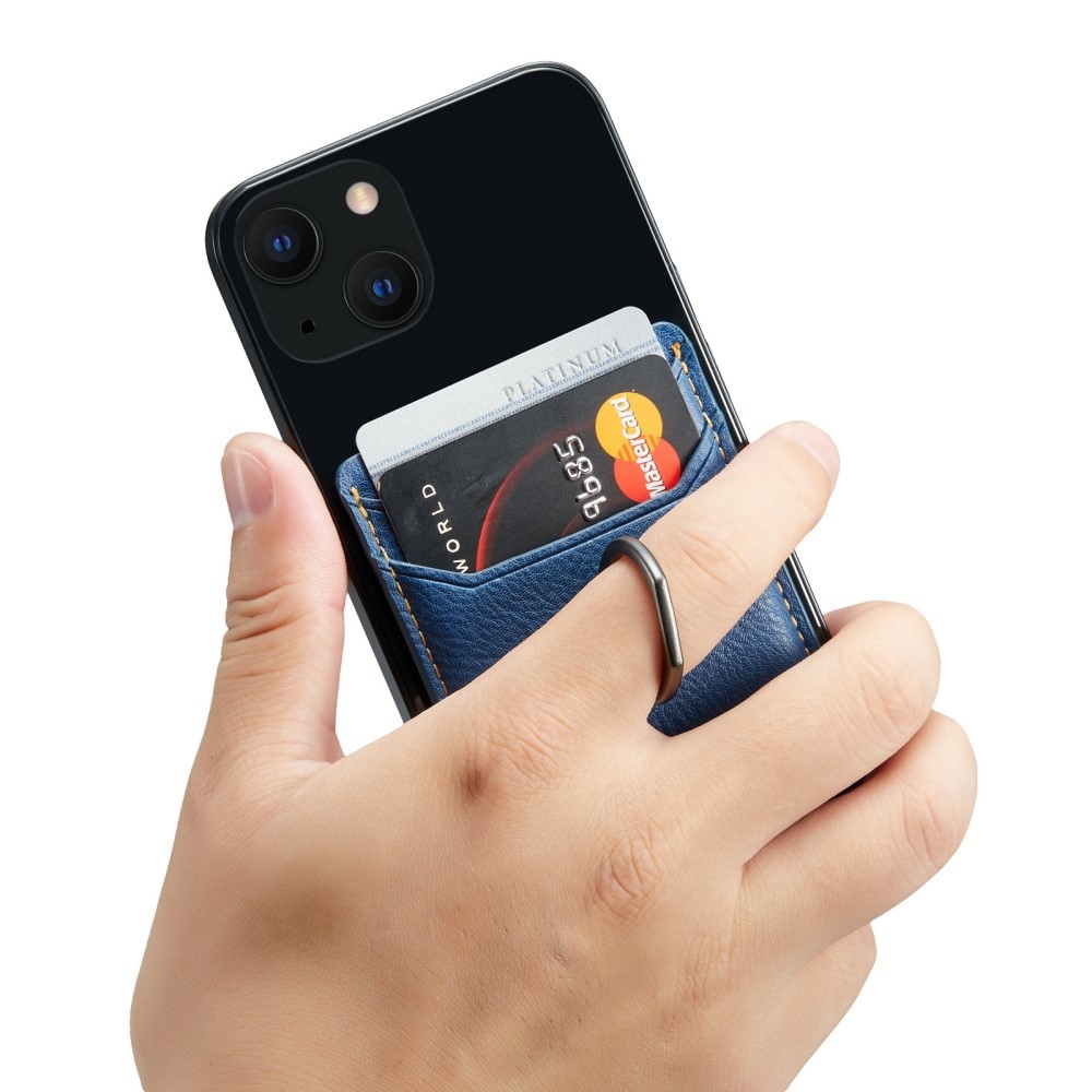 MUXMA nalepovací pouzdro na karty na mobilní telefon - modré