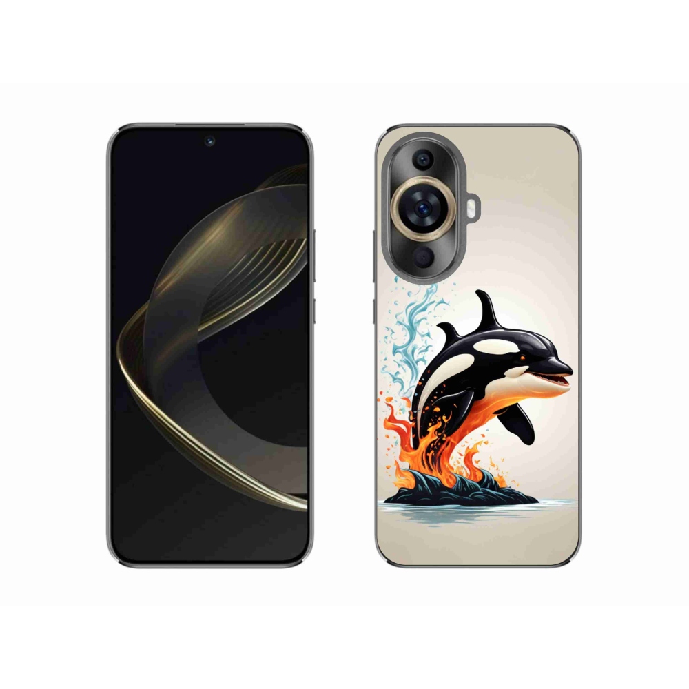 Gelový kryt mmCase na Huawei Nova 11 - kosatka