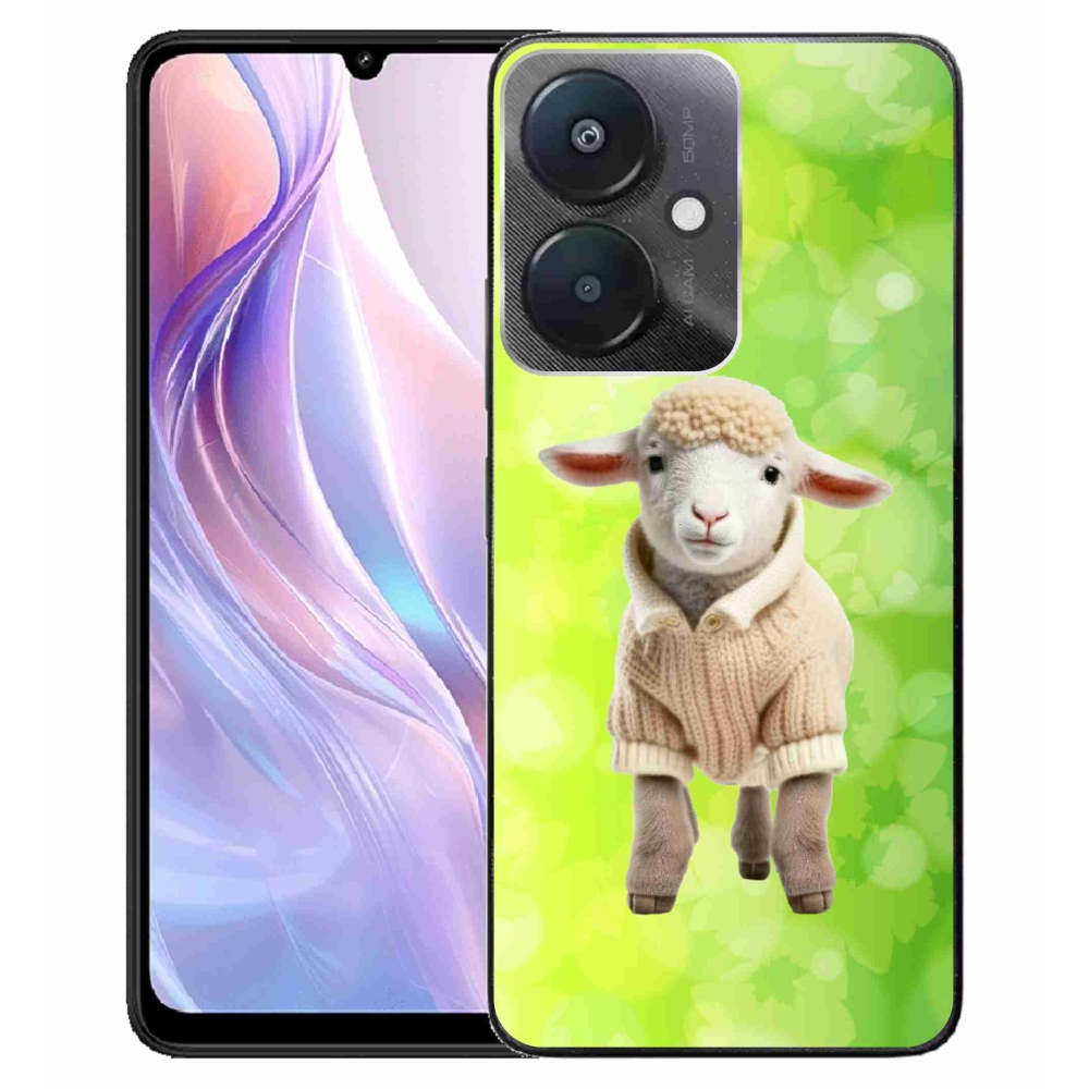 Gelový kryt mmCase na Xiaomi Redmi 13C 5G - jehně ve svetru