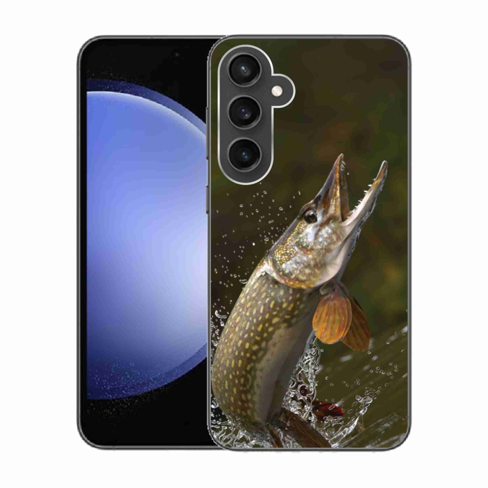 Gelový obal mmCase na Samsung Galaxy S23 FE - štika